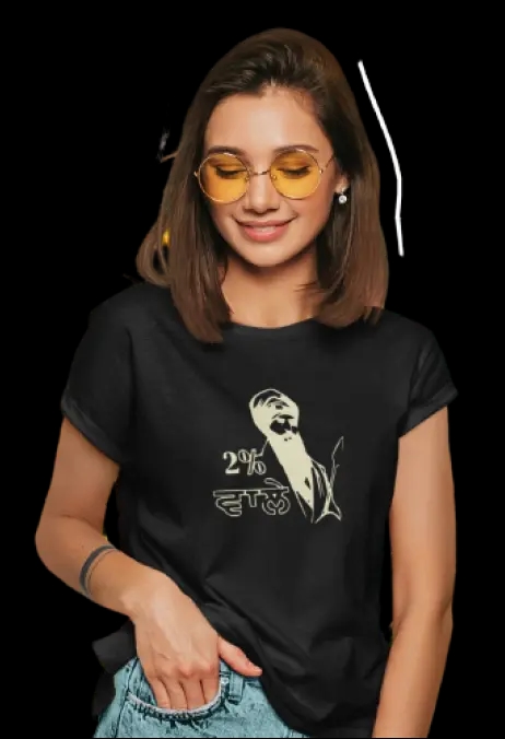 girl wearing printed t-shirt